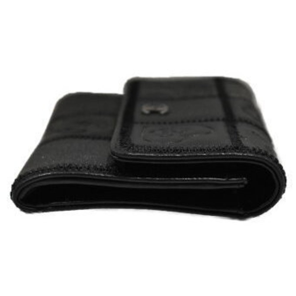 Chanel Icon Patchwork Wallet Black Matsuyama Kuma… - image 3